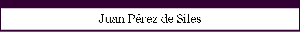 Juan P�rez de Siles